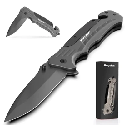 Immagine di morpilot Coltello Multiuso, Multiuso in Acciaio Inossidabile e Torcia Portatile LED