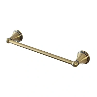 Immagine di Inbagno Porta Asciugamani da Muro 40 cm, Finitura Bronzo, Include Kit di Fissaggio Serie Iris