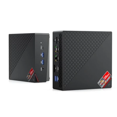 Immagine di ACEMAGICIAN AMD Ryzen 7 7730U(Fino a 4.5 GHz), AM06PRO Mini PC, Computer 16GB DDR4 RAM 512GB M.2 2280 SSD,AMD Radeon RX Vega 8 2000MHz, Dual Ethernet/WIFI 6/Type C/per Ufficio, Studio