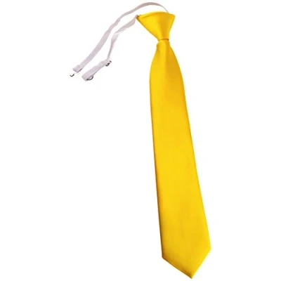 Immagine di TigerTie Cravatta Sicurezza in giallo Uni monocromatico prebonded con elastico