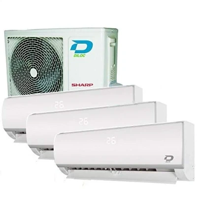 Immagine di Climatizzatore Trial Split 12+12+12 / Btu R32 A++/A+ Diloc Frozen Pro WiFi Integrato/Classe Pompa di calore integrato/Gas refrigerante : 1,6 Kg