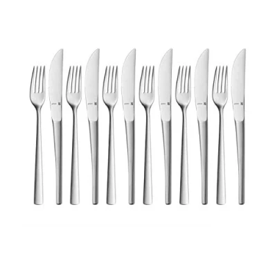 Immagine di WMF 1158566330 Set di 12 posate per dessert/colazione &quot;Corvo&quot;, in Cromargan Protect