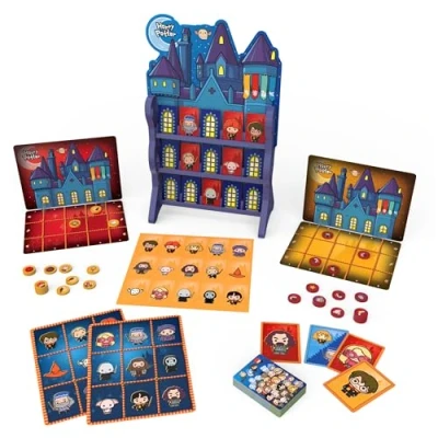 Immagine di Wizarding World, Harry Potter Games HQ Dama Tic Tac Toe Memory Match Go Fish Bingo Giochi di carte Animali fantastici, regalo per adulti e bambini dai 4 anni in su
