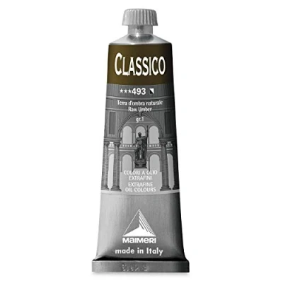 Immagine di Maimeri CLASSICO 60 ml, Extra feine Künstlerölfarbe, Farbton Umbra natur