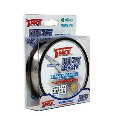 Immagine di Lineaeffe Filo da Pesca Take Akashi Fluorocarbon Ultraclear 0.60 mm 50 m Ideale per Tutte Le Tecniche di Spinning Surfcasting Trota Bolognese Lago Invisibile in Acqua Resistente al