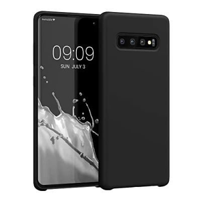 Immagine di kwmobile Cover per Samsung Galaxy S10 Plus / S10+ Custodia Back Case Smartphone in Silicone TPU Protezione Gommata nero matt
