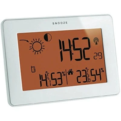 Immagine di TFA Slim Touch 35.1128.02 Stazione Meteo Radio controllata con Screen, Bianco