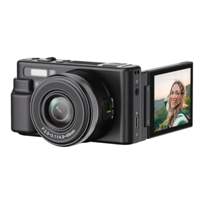 Immagine di Easypix PowerPro VX7230 Compact Fotocamera digitale 72 Megapixel Zoom ottico: 10 x Video 4K, Stabilizzatore dimmagine, Flash, Display a scomparsa, con flash