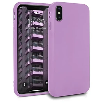 Immagine di MyGadget Cover per iPhone XS Max Custodia Protettiva in Silicone Morbido Case TPU Flessibile Ultra Protezione Antiurto &amp; Antigraffio Lilla