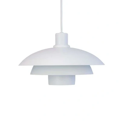 Immagine di Lampada a sospensione Dyberg Larsen Morph, bianco, Ø 30 cm, metallo