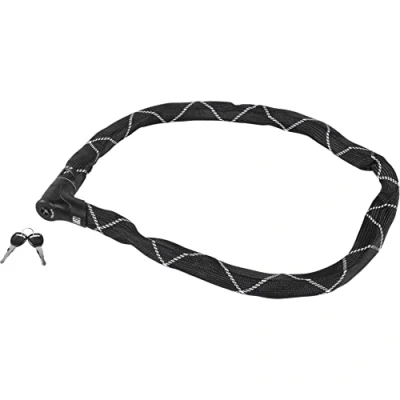 Immagine di ABUS Iven Chain 8210 lucchetto per bicicletta in acciaio temprato con rivestimento fibra sintetica livello di sicurezza 10 140 cm nero