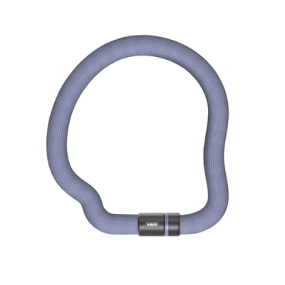 Immagine di Abus, Catena ABUS Goose Lock, antifurto per bici in acciaio temprato, pieghevole e a memoria di forma, spesso 6 mm, lungo 110 cm, con chiave, livello sicurezza 7, blu