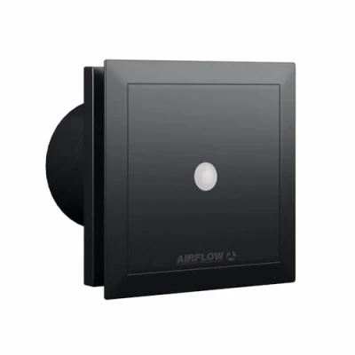 Immagine di Airflow QT100 MST Bathroom Extractor Fan Silent 25 dB(A), Sensore di Movimento con Timer 15 Minuti, Efficiente energetico 5/9 W, Certificato IP45, Ingegnerizzato in Germania, Garanzia 3 Anni