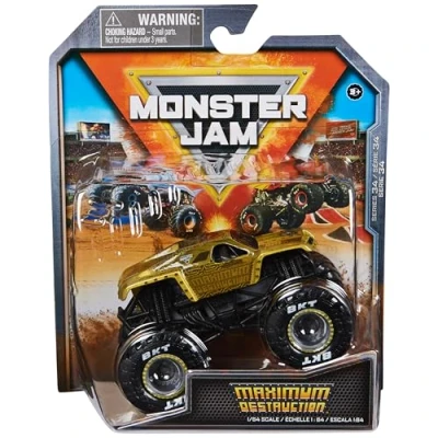 Immagine di Monster Jam, Truck ufficiale Max D, veicolo pressofuso, scala 1:64, giocattoli per bambini dai 3 anni in su