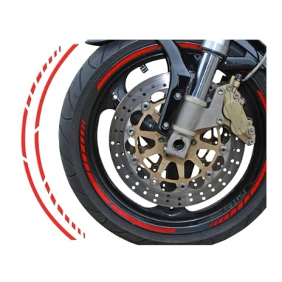 Immagine di Foliatec F34446 pin striping Racing profilo design, neon red, 14 x 41 cm