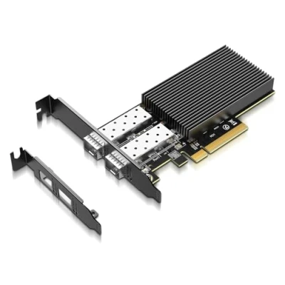 Immagine di scheda Ethernet 10Gb con controller 82599ES (X520 DA2), di rete PCI E GiGaPlus da 10GB, doppia porta LAN SFP+, supporta funzioni Windows/Windows Server/VMware per la 10Gbe NAS