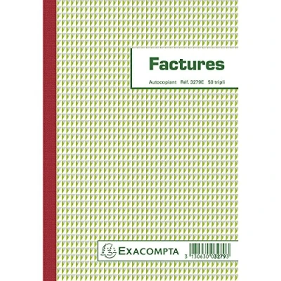 Immagine di Manifold Factures con scritta NCR triplice copia IVA 21 x 14,8 cm 50