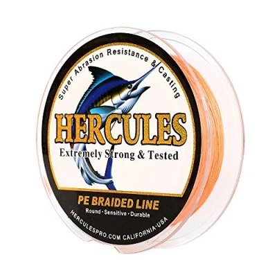 Immagine di Hercules Filo da pesca intrecciato a 8 fili, 100 2000m, 10 300lb, super morbido, polietilene, Lenze intrecciate per con lenza, riva, in mare, barca
