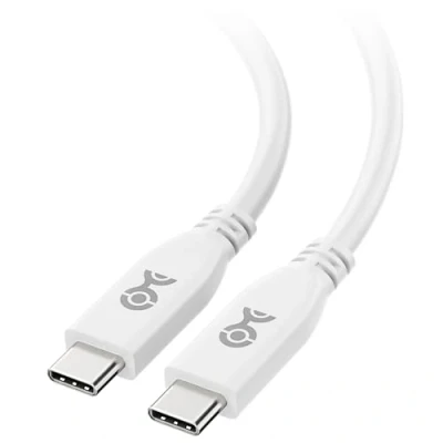 Immagine di Cable Matters Cavo USB4 40 Gbps, supporto video 8K e ricarica da 240 W 2 m Bianco totalmente compatibile con USB C Thunderbolt 4