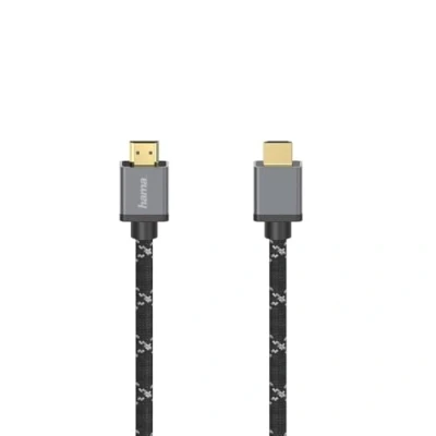 Immagine di Hama Cavo Hdmi M/HDMI M, High Speed with Ethernet, 2 metri, Ultra HD 8K, connettori dorati, spine in metallo