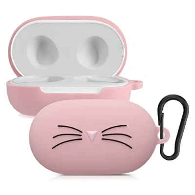 Immagine di kwmobile Custodia per Samsung Galaxy Buds/Buds Plus Cover Protezione Resistente Auricolari Wireless in Silicone Antigraffio gatto