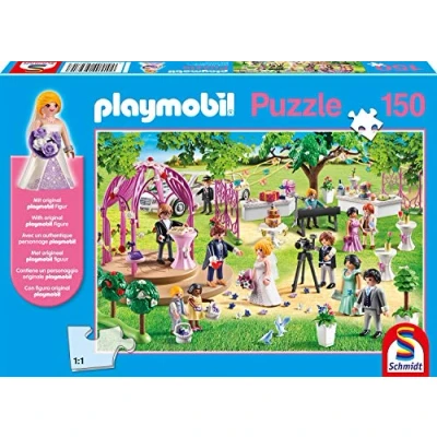 Immagine di Schmidt Playmobil Wedding Pavilion Puzzle per bambini, Taglia: One Size, Multi coloured