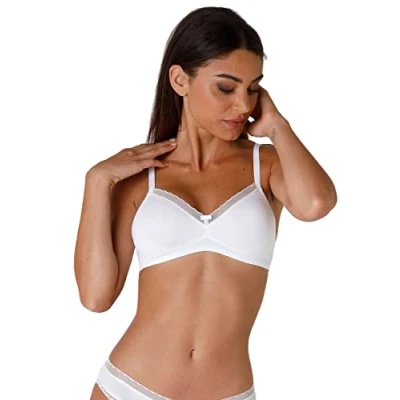 Immagine di Lovable MY Daily Comfort Reggiseno Preformato Senza Ferretto a triangolo, Donna, Taglia: 80B, White