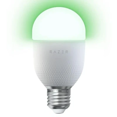Immagine di Razer Aether Lampadina Smart LED per case (Disponibile con attacco E26/E27, tecnologia Chroma RGB, Compatibilità Matter, Funziona l&#039;app Casa Razer)
