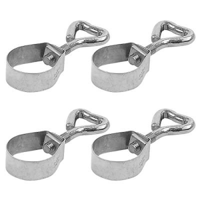 Immagine di APT 4 fascette stringitubo, 24 26 mm, con vite, per aste della tenda, roulotte, camper, campeggio