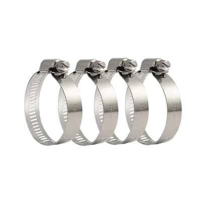Immagine di 4 Pezzi Fascette Metalliche Stringitubo, Fascetta Stringitubo con Fissaggio, per Tubi Regolabili Un Diametro di 27 51 mm, Pool, Cavi, Rubinetto Domestico, Tubazioni Fissaggio