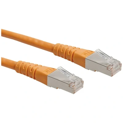 Immagine di Roline 21.15.0821 RJ45 cavo di rete, patch CAT 6 S/FTP 1.50 m Arancione doppia schermatura 1 pz.