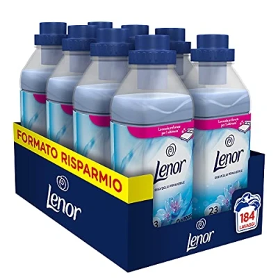 Immagine di Lenor Ammorbidente Lavatrice Concentrato, 184 Lavaggi (8 x 23), Risveglio Primaverile, Maxi Formato, Profuma Ogni Notte fino a una Settimana