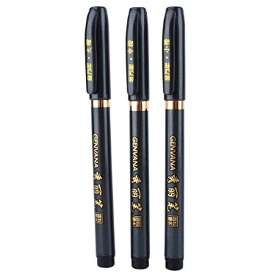 Immagine di DEWIN Penna Giapponese,Calligraphy Pen Sfera Giapponese per Calligrafia Shodo Scrittura a Mano libera 3 Pezzi