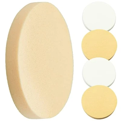 Immagine di 4 Pezzi Spugne per il Trucco, Umido e Secco Trucco Spugna Viso Set di in Lattice Espanso Unisex Rotondo