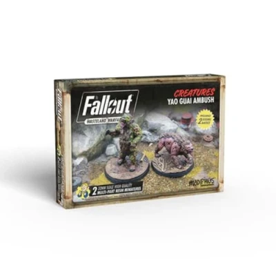Immagine di Goodman Games Modiphius Entertainment Fallout Wasteland Warfare Creatures: Yao Guai Ambush Miniatures Unpainted