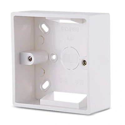 Immagine di GUMEI 86X86 PVC Ispessimento Scatola di Giunzione Montaggio A Parete Cassetta per Interruttore Presa Base Inferiore Elettrica Accessori