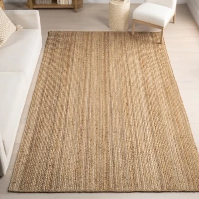 Immagine di nuLOOM Tappeto Rigo rustico in iuta tessuto a mano, 120 x 180 cm