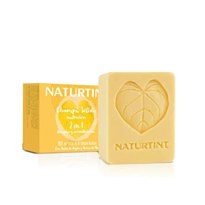 Immagine di Naturtint Shampoo Solido Nutrizione 2 in 1, Barretta + Balsamo, Nutre e Ravviva, per Capelli Secchi, Maltrattati senza Vita, 99% Ingredienti Naturali, Certificato ECOCERT, 75 ml