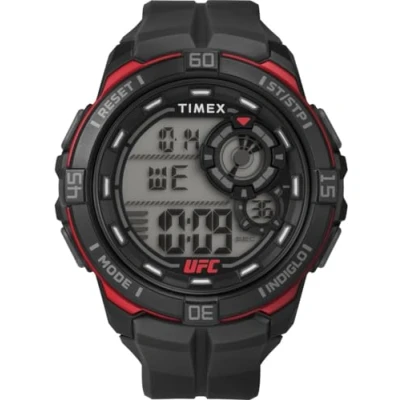Immagine di Timex Orologio da uomo UFC Rush 52 mm, cinturino nero, quadrante digitale, cassa nera TW5M59100