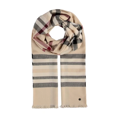 Immagine di Fraas Plaid Stola MADE IN Germany Sciarpa, Donna, Taglia: One Size, Beige