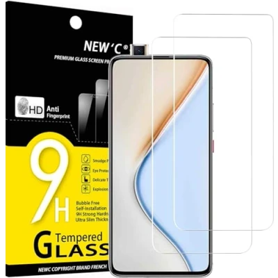 Immagine di NEW&#039;C 2 Pezzi, Vetro Temperato per Xiaomi Redmi K30 Pro, Poco F2 Pellicola Prottetiva Anti Graffio, Impronte, Senza Bolle, Durezza 9H, 0,33mm Ultra Trasparente, Resistente