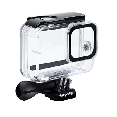 Immagine di Suptig Custodia protettiva impermeabile subacquea compatibile per GoPro Hero 8 nera 60 m
