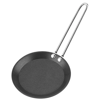 Immagine di Mini padella rotonda da 12 cm, per friggere le uova, modello di uova in camicia, uso domestico, piccolo wok, fornello cucina, pentole