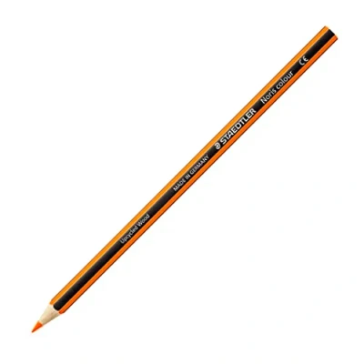 Immagine di Staedtler Noris Colour Matite Colorate di Colore Arancione, Set da Disegno, Ideale per Cancelleria Scuola Università Ufficio e Cartoleria, Triangolari Bambini 12 Pezzi