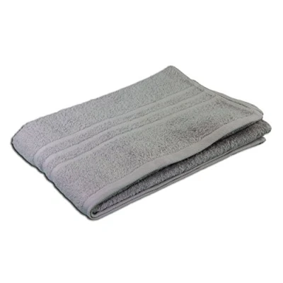 Immagine di Gözze Asciugamano Elegante, Sylt, 100% Cotone, Tessuto Spesso (440 g/m²), 100 x 150 cm Argento