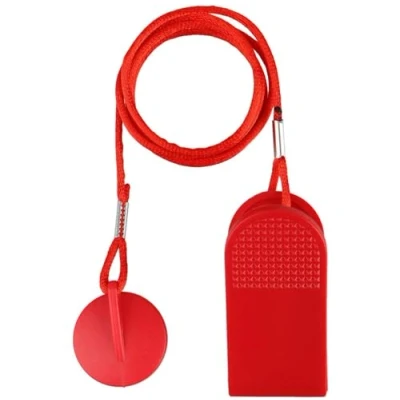 Immagine di Chiave Magnetica di Sicurezza per Magnete,Chiave del Tapis Roulant a Universale la Maggior Parte dei Rosso 1,8 cm