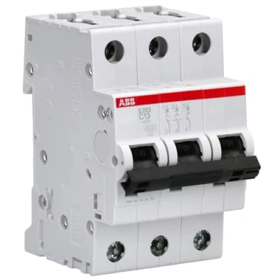 Immagine di ABB, Interruttore, Interruttore automatico STOTZ KONTAKT 6kA 13A C 3p S203 C13