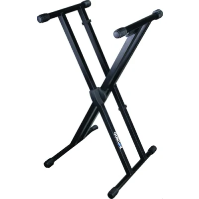Immagine di QUIK LOK T/550 SUPPORTO A X PER TASTIERA DOPPIO TELAIO, 5 Sicure Posizioni in Altezza, Meccanismo Coperto, Sistema di Apertura/Chiusura TRIGGER LOK, Colore Nero