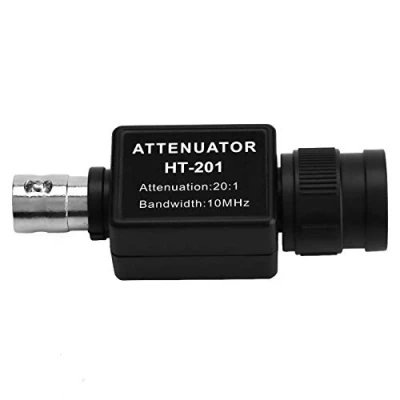 Immagine di attenuazione del segnale per oscilloscopio, HT201 20: 1 Attenuatore passivo di larghezza banda 10 MHz, accessorio oscilloscopio