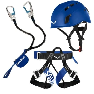 Immagine di Salewa Set completo Premium Attac Plus cinghia e casco blu